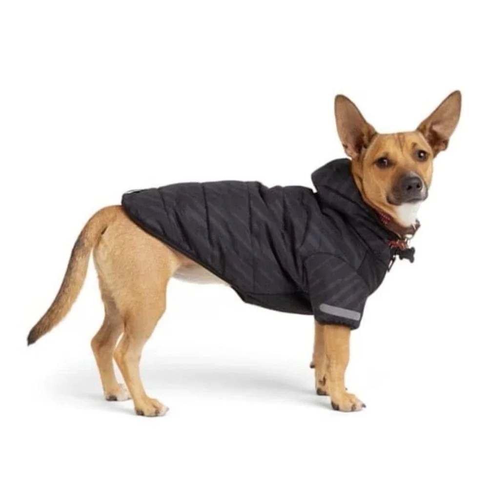 Reddy Dog‎ Reflective Puffer Jacket Insulated Water-Resistant Black Gray XXLarge